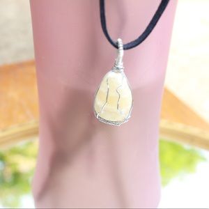 Wire wrapped metaphysical pendant